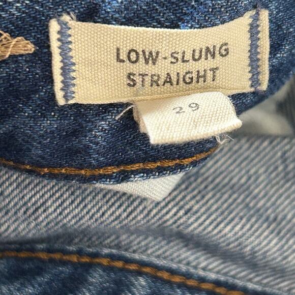 2/30 Madewell Low-Slung Straight Stoughton Wash Jeans-Size 29 - Picture 10 of 12